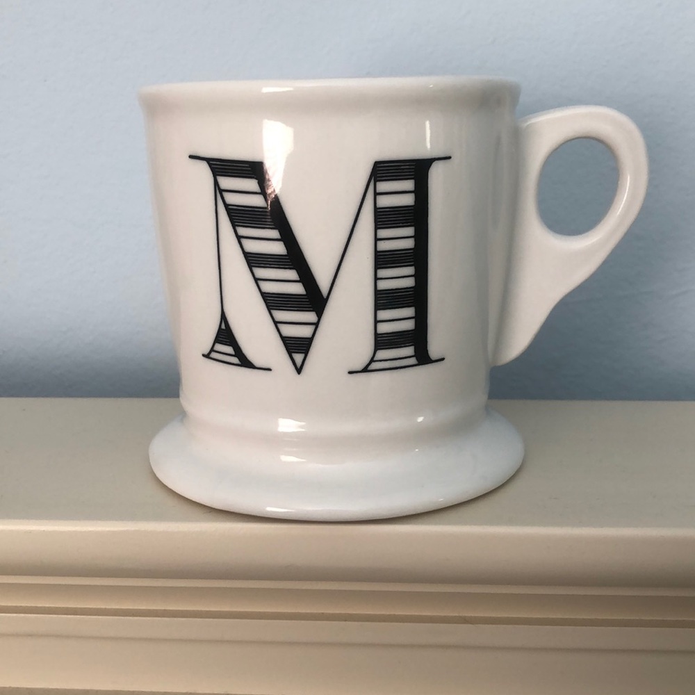 Anthropologie Letter M Mug